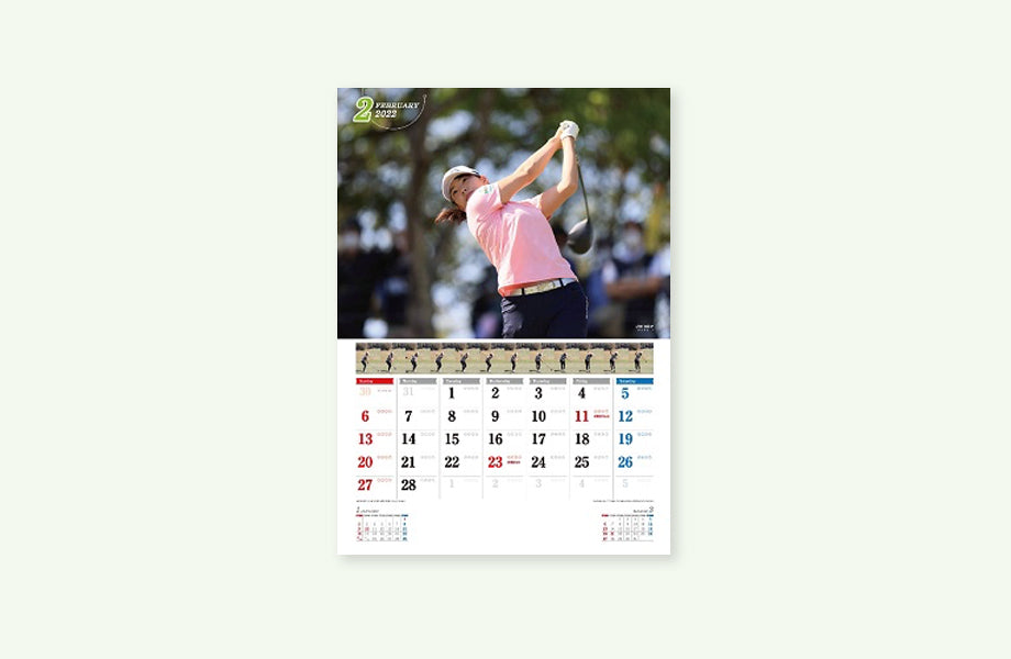 Load image into Gallery viewer, 2022 Sponichi Golf Calendar (B2)